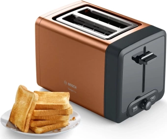 Тостер Bosch TAT4P429 970Вт медь - купить недорого с доставкой в интернет-магазине