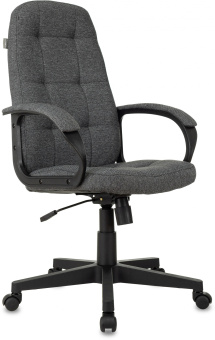 Кресло руководителя Бюрократ CH 002 Fabric серый 3C1 крестов. пластик - купить недорого с доставкой в интернет-магазине