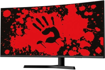 Монитор Bloody 34" MN340W черный VA LED 1ms 21:9 HDMI M/M матовая HAS Piv 300cd 178гр/178гр 3440x1440 180Hz G-Sync FreeSync DP UW USB 5.7кг - купить недорого с доставкой в интернет-магазине