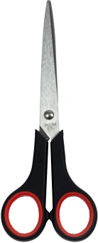 Ножницы Silwerhof Smart Eco универсальные 170мм ручки с резиновой вставкой черный/красный - купить недорого с доставкой в интернет-магазине