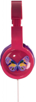 Наушники мониторные Hama Blink`n Kids 1.2м розовый проводные оголовье (00135664) - купить недорого с доставкой в интернет-магазине