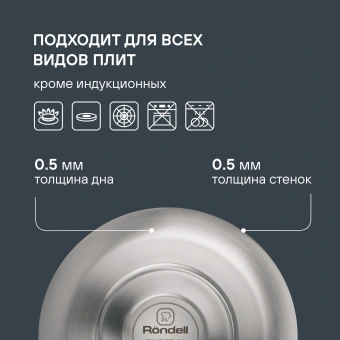 Чайник металлический Rondell Sieden RDS-088 3л. стальной - купить недорого с доставкой в интернет-магазине
