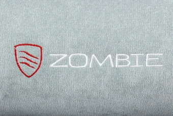 Кресло игровое Zombie Drift/F серо-голубой/черный крестов. пластик подст.для ног - купить недорого с доставкой в интернет-магазине