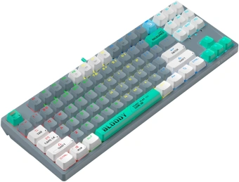 Клавиатура A4Tech S87 Energy механическая серый USB for gamer LED (S87 USB ENERGY ASH) кабель 1.8м - купить недорого с доставкой в интернет-магазине
