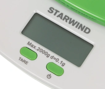 Весы кухонные электронные Starwind SSK2155 макс.вес:2кг зеленый - купить недорого с доставкой в интернет-магазине