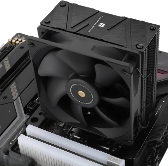 Устройство охлаждения(кулер) Thermalright Assassin Spirit 120 EVO Dark Soc-AM5/AM4/1200/1700/1851 черный 4-pin 27dB Al+Cu 525gr Ret (AS120-EVO-DARK) - купить недорого с доставкой в интернет-магазине