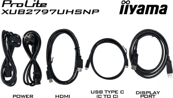 Монитор Iiyama 27" ProLite XUB2797UHSNP-B1 черный IPS LED 16:9 HDMI M/M матовая HAS Piv 1300:1 350cd 178гр/178гр 3840x2160 60Hz DP 4K USB 6.1кг - купить недорого с доставкой в интернет-магазине