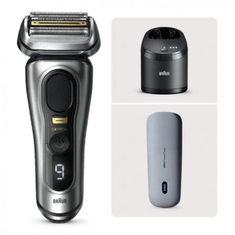 Бритва сетчатая Braun Series 9 pro 9577cc реж.эл.:5 питан.:аккум. серебристый - купить недорого с доставкой в интернет-магазине