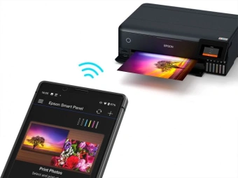 МФУ струйный Epson L8180 (C11CJ21403/402/504/502) A3 Duplex Net WiFi черный - купить недорого с доставкой в интернет-магазине