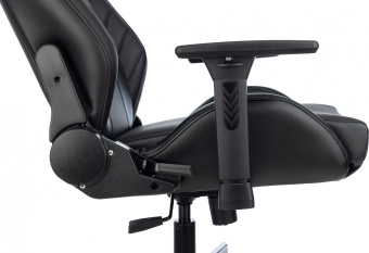 Кресло игровое Knight Thunder 5X черный экокожа крестов. металл - купить недорого с доставкой в интернет-магазине