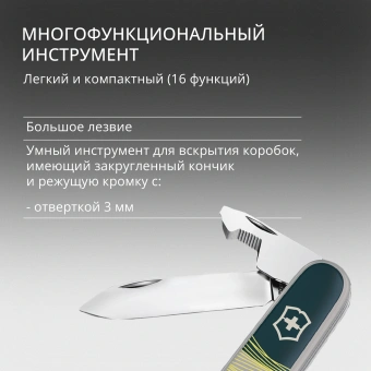 Нож перочинный Victorinox Companion New York Style (1.3909.E223) 91мм 16функц. серый подар.коробка в комплекте: шнурок на шею - купить недорого с доставкой в интернет-магазине