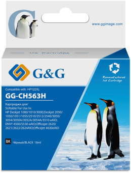 Картридж струйный G&G GG-CH563H черный (18мл) для HP DJ 1050/2050/2050s - купить недорого с доставкой в интернет-магазине