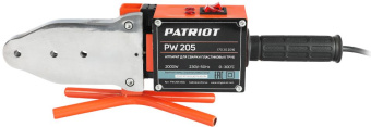 Сварочный аппарат для пластиковых труб Patriot PW 205 2кВт Тмакс.:300 парн.насад. 6насад. (кейс в компл.) (170302010) - купить недорого с доставкой в интернет-магазине