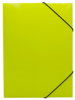 Папка на резинке Бюрократ Double Neon DNE510YELBL A4 пластик кор.30мм 0.5мм желтый/черный - купить недорого с доставкой в интернет-магазине