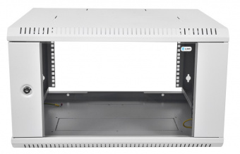 Шкаф коммутационный ЦМО ШРН-ЭКОНОМ (ШРН-Э-12.350) настенный 12U 600x350мм пер.дв.стекл 85кг серый 300мм - купить недорого с доставкой в интернет-магазине