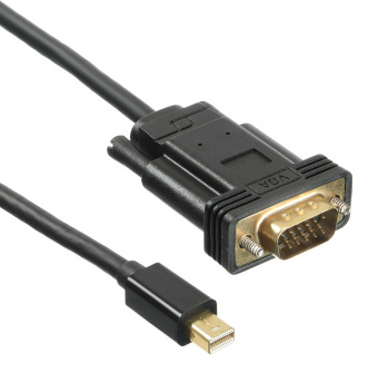 Кабель аудио-видео Buro 1.1v miniDisplayport (m)/VGA (m) 2м. Позолоченные контакты черный (BHP MDPP-VGA-2) - купить недорого с доставкой в интернет-магазине