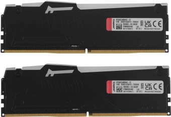 Память DDR5 2x16GB 6800MHz Kingston KF568C34BBAK2-32 Fury Beast RGB RTL Gaming PC5-54400 CL34 DIMM 288-pin 1.4В kit single rank с радиатором Ret - купить недорого с доставкой в интернет-магазине
