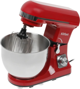 Миксер планетарный Kitfort КТ-1324-1 1000Вт красный - купить недорого с доставкой в интернет-магазине