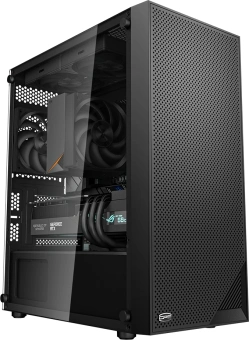Корпус PcCooler C3B310 BK черный без БП mATX 8x120mm 4x140mm 2xUSB3.0 audio bott PSU - купить недорого с доставкой в интернет-магазине