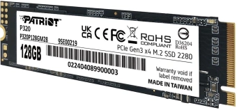 Накопитель SSD Patriot PCIe 3.0 x4 128GB P320P128GM28 P320 M.2 2280 - купить недорого с доставкой в интернет-магазине