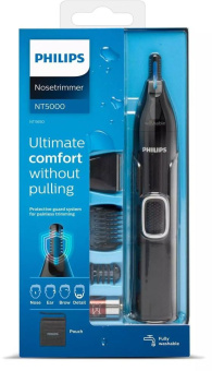 Триммер Philips NT5650/16 черный (насадок в компл:4шт) - купить недорого с доставкой в интернет-магазине
