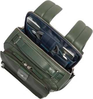 Рюкзак мужской Piquadro Tebe CA7157W144/VE хаки натур.кожа - купить недорого с доставкой в интернет-магазине