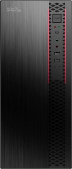 Корпус KingPrice KPCC-MD202 черный без БП ATX 1x80mm 4x120mm 2xUSB2.0 audio - купить недорого с доставкой в интернет-магазине