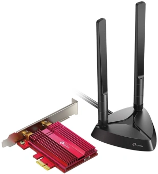 Сетевой адаптер Wi-Fi + Bluetooth TP-Link Archer TX3000E AX3000 PCI Express (ант.внеш.съем) 2ант. - купить недорого с доставкой в интернет-магазине