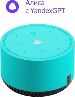 Умная колонка Yandex Станция Лайт Алиса бирюзовый 5W 1.0 BT 10м (YNDX-00025G) - купить недорого с доставкой в интернет-магазине