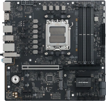 Материнская плата Asus TUF GAMING B850M-E WIFI SocketAM5 AMD B850 4xDDR5 mATX AC`97 8ch(7.1) 2.5Gg RAID+HDMI+DP - купить недорого с доставкой в интернет-магазине