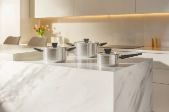 Ковш Rondell Blitz RDS-1888 1.4л. d=16см (с крышкой) стальной - купить недорого с доставкой в интернет-магазине