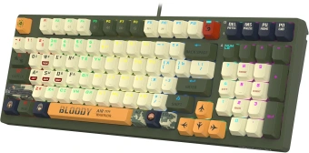 Клавиатура A4Tech Bloody S98 Aviator механическая зеленый USB for gamer LED (S98 AVIATOR) - купить недорого с доставкой в интернет-магазине