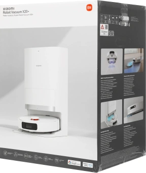 Пылесос-робот Xiaomi Robot Vacuum X20+ EU 75Вт белый - купить недорого с доставкой в интернет-магазине