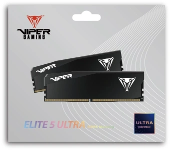 Память DDR5 2x32GB 6000MHz Patriot VEU564G6028K Viper Elite 5 Ultra RTL Gaming PC5-48000 CL28 DIMM 288-pin 1.4В kit single rank с радиатором Ret - купить недорого с доставкой в интернет-магазине