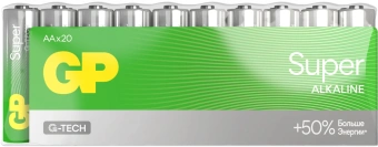 Батарея GP Super Alkaline 15AA21-2CRSWC20 AA (20шт) спайка - купить недорого с доставкой в интернет-магазине