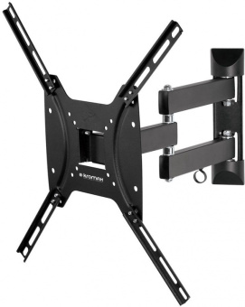 Кронштейн для телевизора Kromax OPTIMA-404 черный 15"-55" макс.35кг настенный поворотно-выдвижной и наклонный - купить недорого с доставкой в интернет-магазине