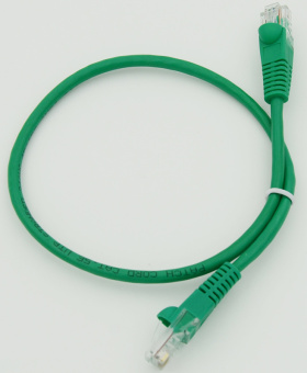Патч-корд cat5E molded 0.5м зеленый RJ-45 (m)-RJ-45 (m) - купить недорого с доставкой в интернет-магазине