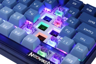 Клавиатура Redragon Garen Pro механическая синий USB беспроводная BT/Radio for gamer LED (71745) кабель 1.5м - купить недорого с доставкой в интернет-магазине