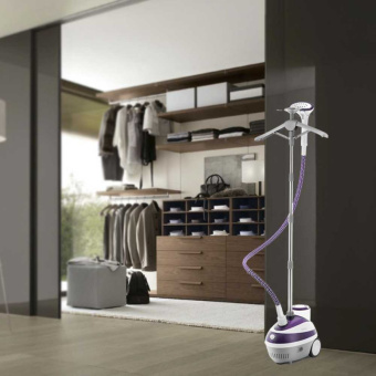 Отпариватель напольный Kitfort КТ-941 1580Вт фиолетовый/белый - купить недорого с доставкой в интернет-магазине