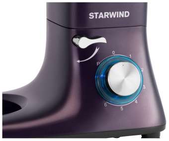Миксер планетарный Starwind SPM7168 1600Вт ежевичный - купить недорого с доставкой в интернет-магазине