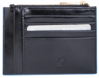 Чехол для кредитных карт Piquadro Blue Square PP6659B2R/N черный натур.кожа - купить недорого с доставкой в интернет-магазине