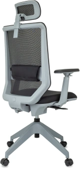 Кресло эргономичное Бюрократ MC-G611NL-H черный Elastic-102 с подголов. крестов.4-луч. пластик пластик серый - купить недорого с доставкой в интернет-магазине