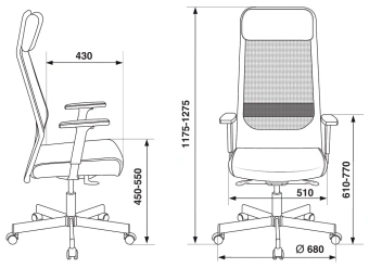 Кресло руководителя Бюрократ T-995 черный TW-01 экокожа/сетка с подголов. крестов. металл черный - купить недорого с доставкой в интернет-магазине