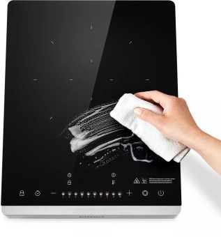 Плита Инфракрасная Kitfort КТ-146 черный/серебристый стеклокерамика (настольная) - купить недорого с доставкой в интернет-магазине