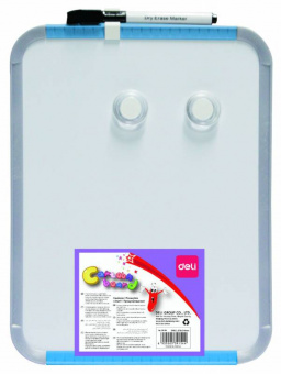 Доска магнитно-маркерная Deli E39154 лак белый 21x28см пластик рама сталь 2 магнита/маркер - купить недорого с доставкой в интернет-магазине