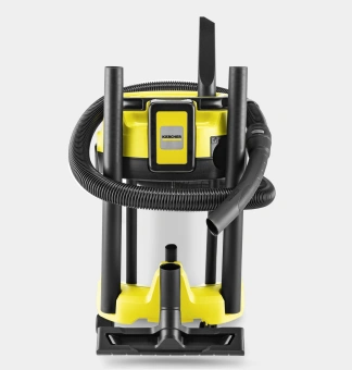 Строительный пылесос Karcher WD 3-18 S V-17/20 225Вт (уборка: сухая/влажная) желтый - купить недорого с доставкой в интернет-магазине