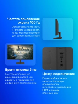 Монитор LG 24.5" 25MS500-B черный IPS LED 16:9 HDMI матовая 1000:1 250cd 178гр/178гр 1920x1080 100Hz FHD 2.6кг - купить недорого с доставкой в интернет-магазине