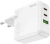 Сетевое зар./устр. Hoco C115A Header PD65W three-port(2C1A) charger(EU) 65W 3.25A+3A+2A+1.5A (PD+QC) универсальное белый (98312) - купить недорого с доставкой в интернет-магазине