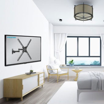 Кронштейн для телевизора Kromax CORBEL-7 черный 22"-65" макс.30кг настенный поворот и наклон - купить недорого с доставкой в интернет-магазине