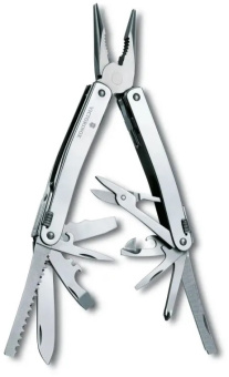 Мультитул Victorinox SwissTool Spirit X Plus Ratchet (3.0236.N) 105мм 36функц. чехол нейлоновый серебристый карт.коробка - купить недорого с доставкой в интернет-магазине